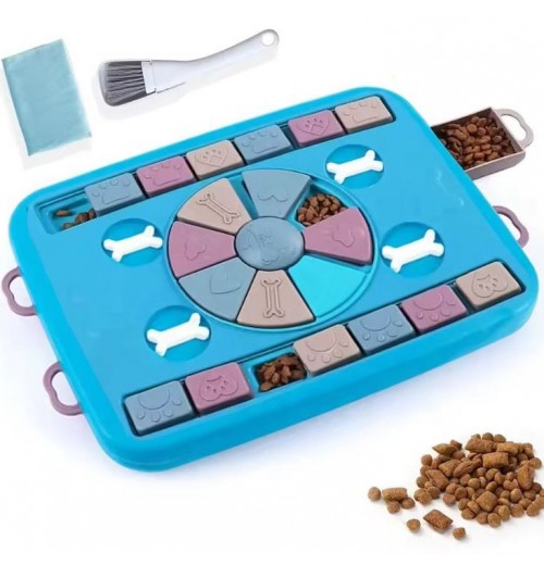 Interactive Slow Feeder Dog Puzzle Enrichment Pet Treat Puzzle Feeder Increased Engagement dog IQ Training Mental Toy Interactive Slow Feeder Dog Puzzle Enrichment Pet Treat Puzzle Feeder Increased Engagement dog IQ Training Mental Toy