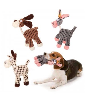 Pet Accessories New Funny Cartoon Interactive Squeaky Plush Cat Animal Doll Pet Dog Puzzle Toy Durable Pet Squeak Chew Toys