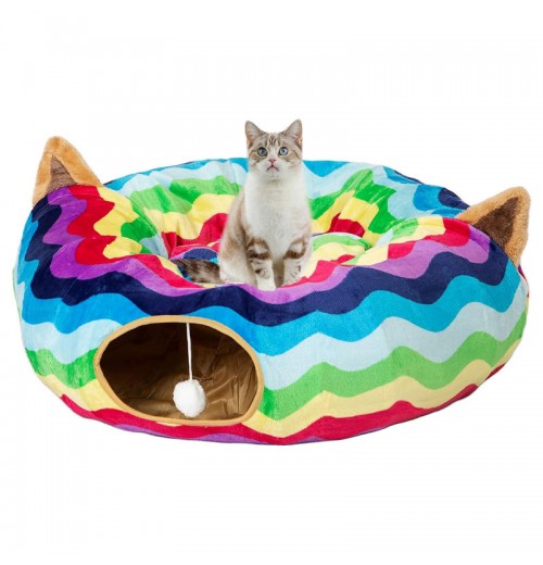 High Quality Household two in one Pet Accessories Foldable pet cat bed Entertainment toy High Quality Household two in one Pet Accessories Foldable pet cat bed Entertainment toy