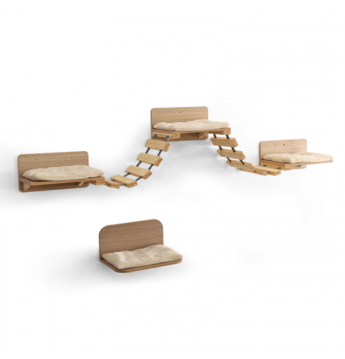 Solid Wood Cat Toys House Furniture Wall Mounted Cat Step Bed Scratching Pads Posts Jumping Platform For Kitten Indoor Solid Wood Cat Toys House Furniture Wall Mounted Cat Step Bed Scratching Pads Posts Jumping Platform For Kitten Indoor