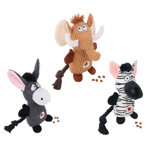 Interactive Cotton Rope Pet Plush Toys Cute Squeaky Bite Dog Chew and Donkey Toy with Bag Packaging Interactive Cotton Rope Pet Plush Toys Cute Squeaky Bite Dog Chew and Donkey Toy with Bag Packaging
