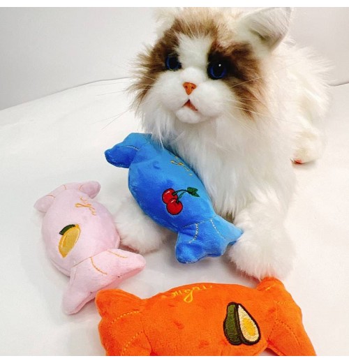 Wholesale Pet Dog Toy Cartoon Cute Candy Luxury Interactive Squeaky Plush Chew Toys For Dog Cat Wholesale Pet Dog Toy Cartoon Cute Candy Luxury Interactive Squeaky Plush Chew Toys For Dog Cat